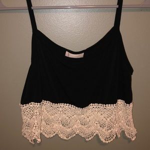 Black crop top